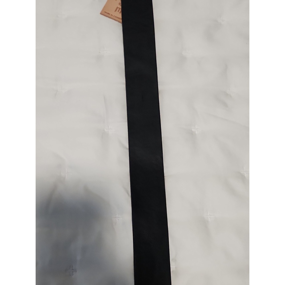 Brave 1992 Leather Belt Black Hardware Size 34 New With Tag - Picture 9 of 16